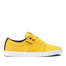 Mens Supra Low Top Shoes STACKS II Caution/Black/white | AU-88159